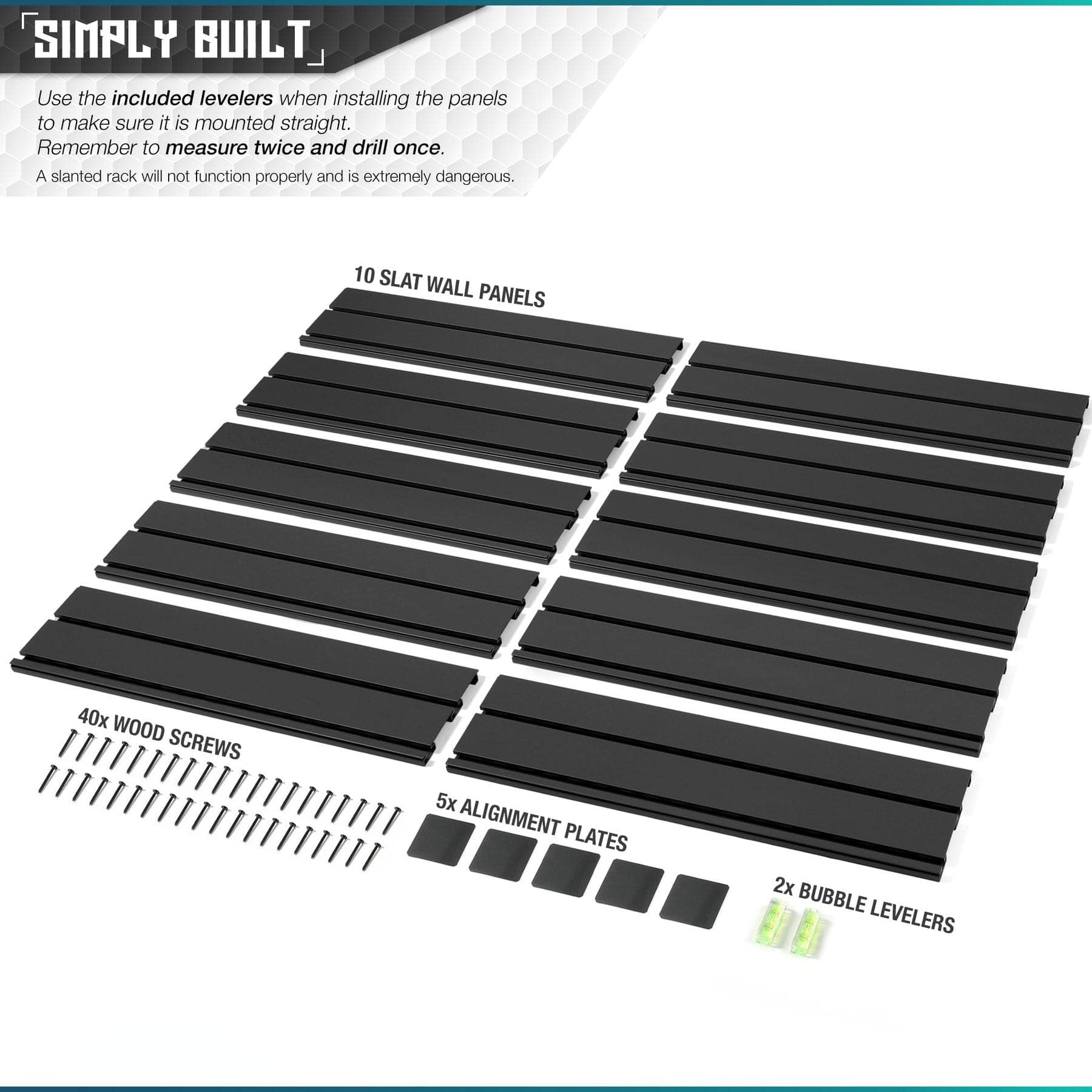 Wall Rack System - Panels Only Package - Raven Supply Company