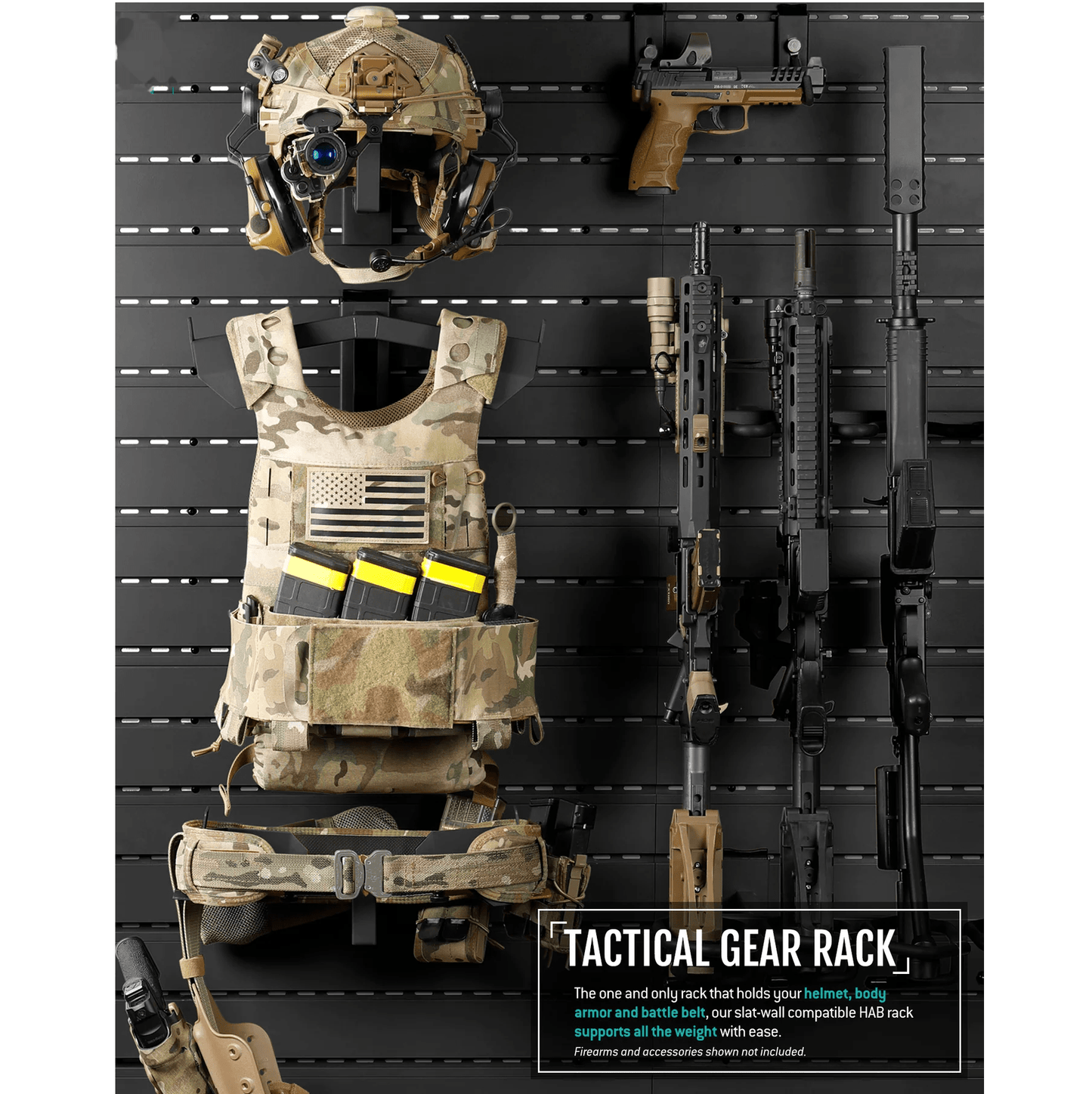 Wall Rack System - Tactical Gear Rack - Raven Supply Company