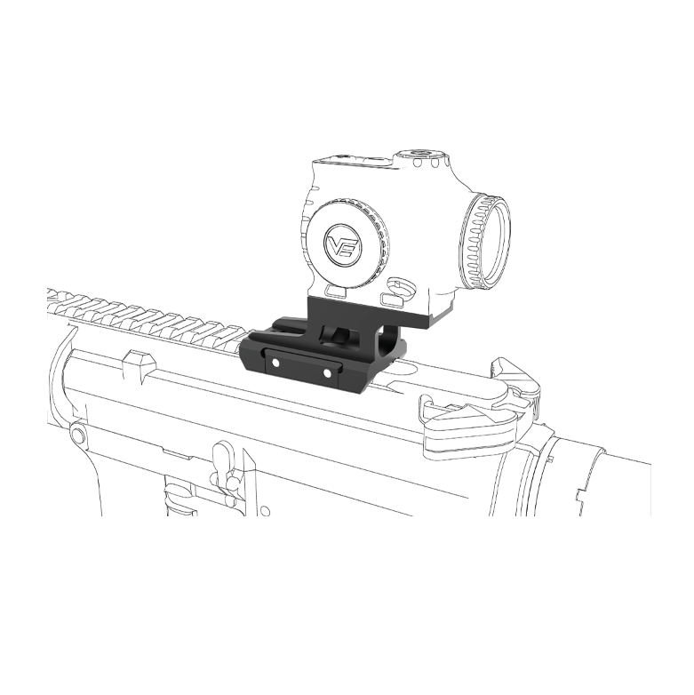 Cantilever Riser Mount (T1/T2 footprint) - Raven Supply Company