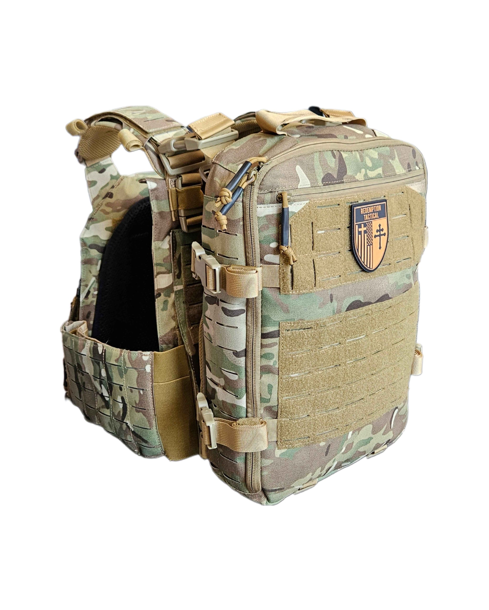 FULL KIT COMBO Crusader 2.0 V4 Armor COMBO PACKAGE LIGHTWEIGHT LEVEL IV (2) 10x12 Front/Back Plates, Plate Carrier Bag