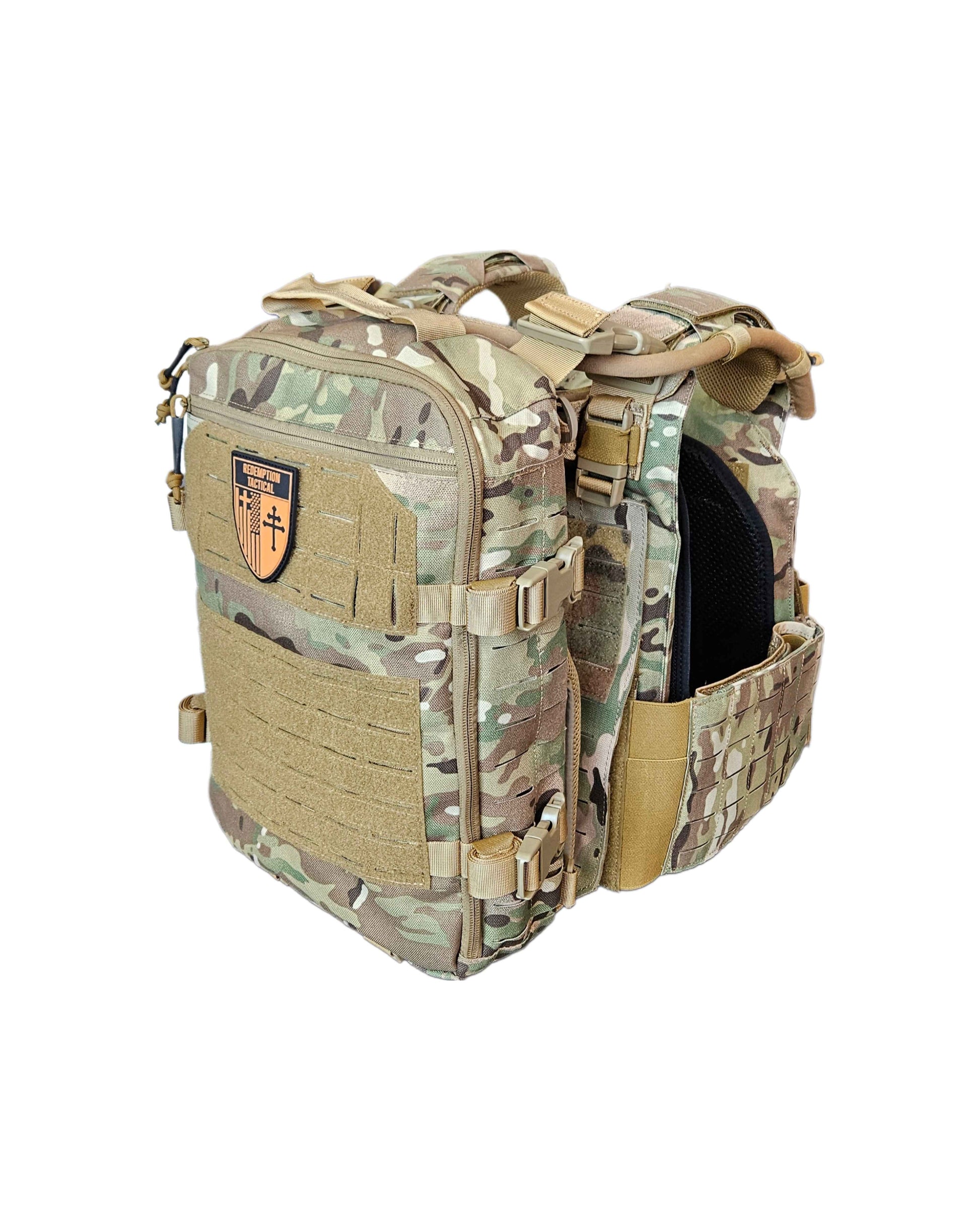 FULL KIT COMBO Crusader 2.0 V4 Armor COMBO PACKAGE LIGHTWEIGHT LEVEL IV (2) 10x12 Front/Back Plates, Plate Carrier Bag